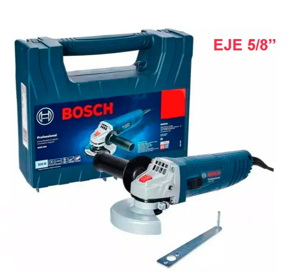 Amoladora Bosch GWS 850 eje 5/8”