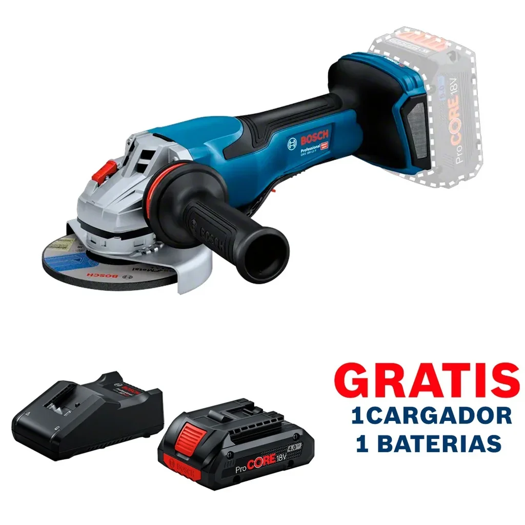 Amoladora BOSCH 18 V 5" GWS 18V-15 P BITURBO / BARETOOL / GRATIS 1 BATERÍA + 1 CARGADOR en Guatemala
