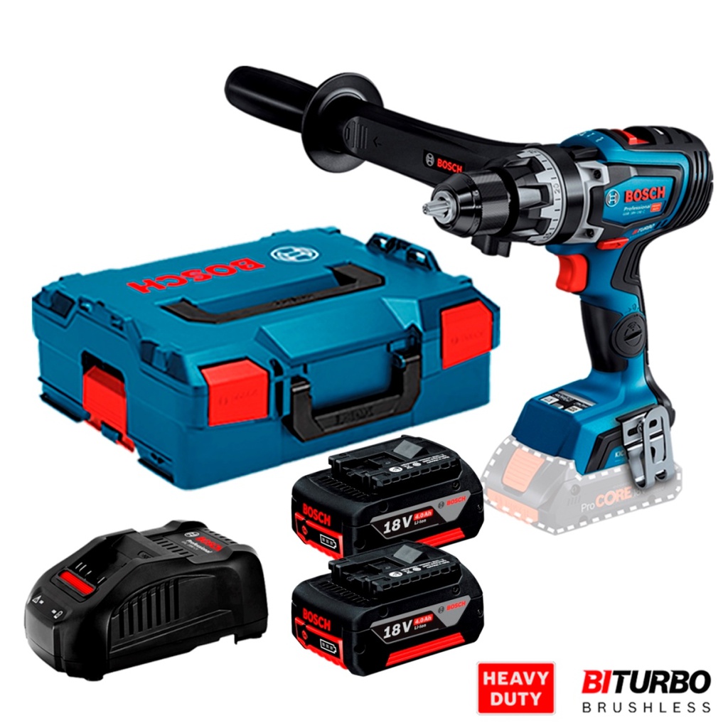 GSB 18V-150 C BOSCH - Construherramientas Guatemala Combo taladro percutor inalámbrico BOSCH 18 V GSB 18V-150 C BITURBO en Guatemala