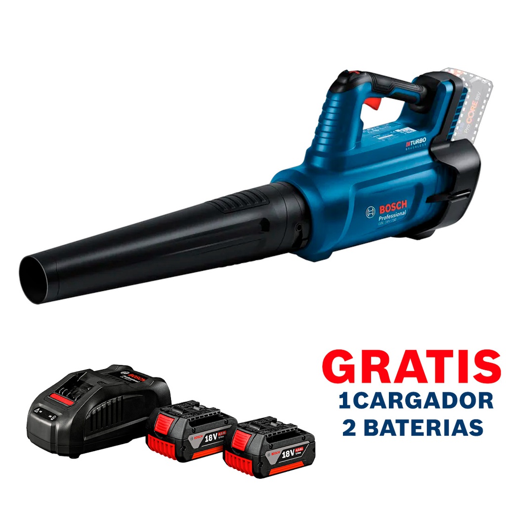GBL 18V-750 BOSCH - Construherramientas Guatemala Soplador BOSCH 18 V GBL 18V-750 / BARETOOL / GRATIS 2 BATERÍAS + 1 CARGADOR en Guatemala