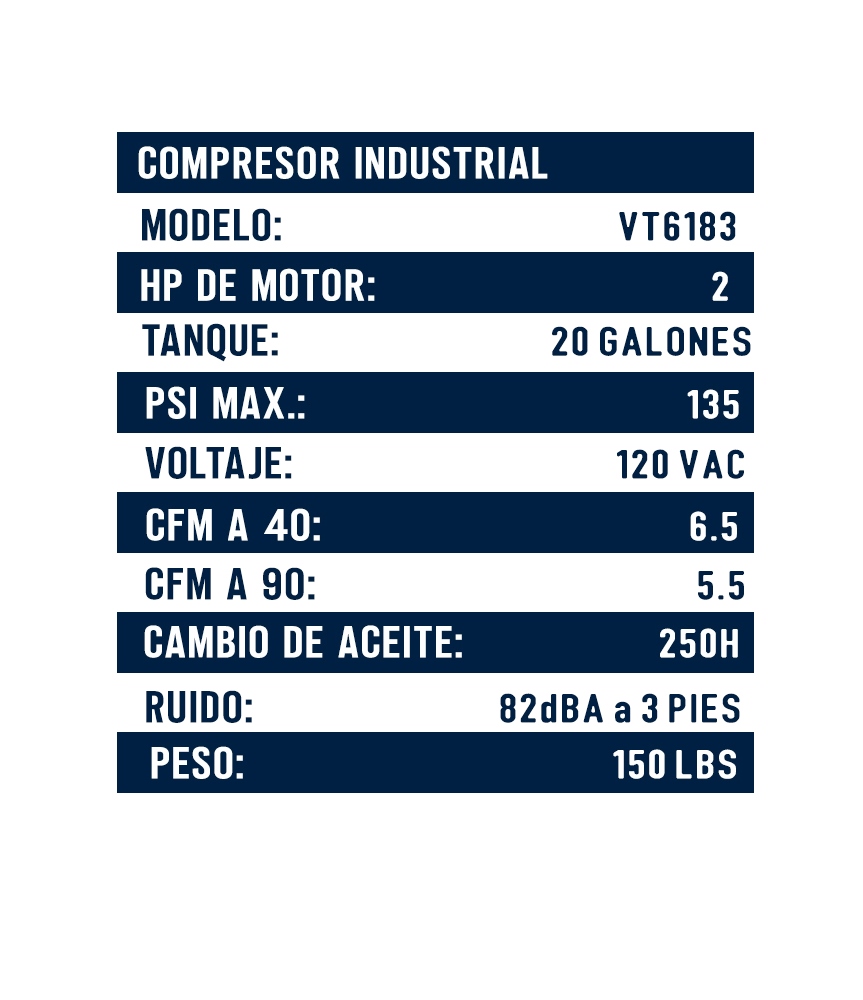 VT6183 Campbell Hausfeld Guatemala