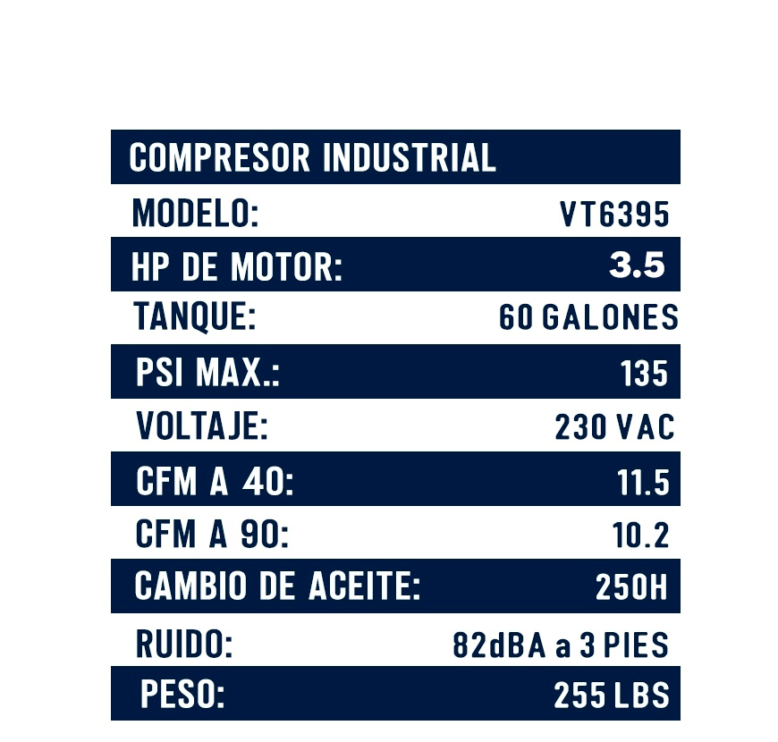 VT6395 Campbell Hausfeld Guatemala