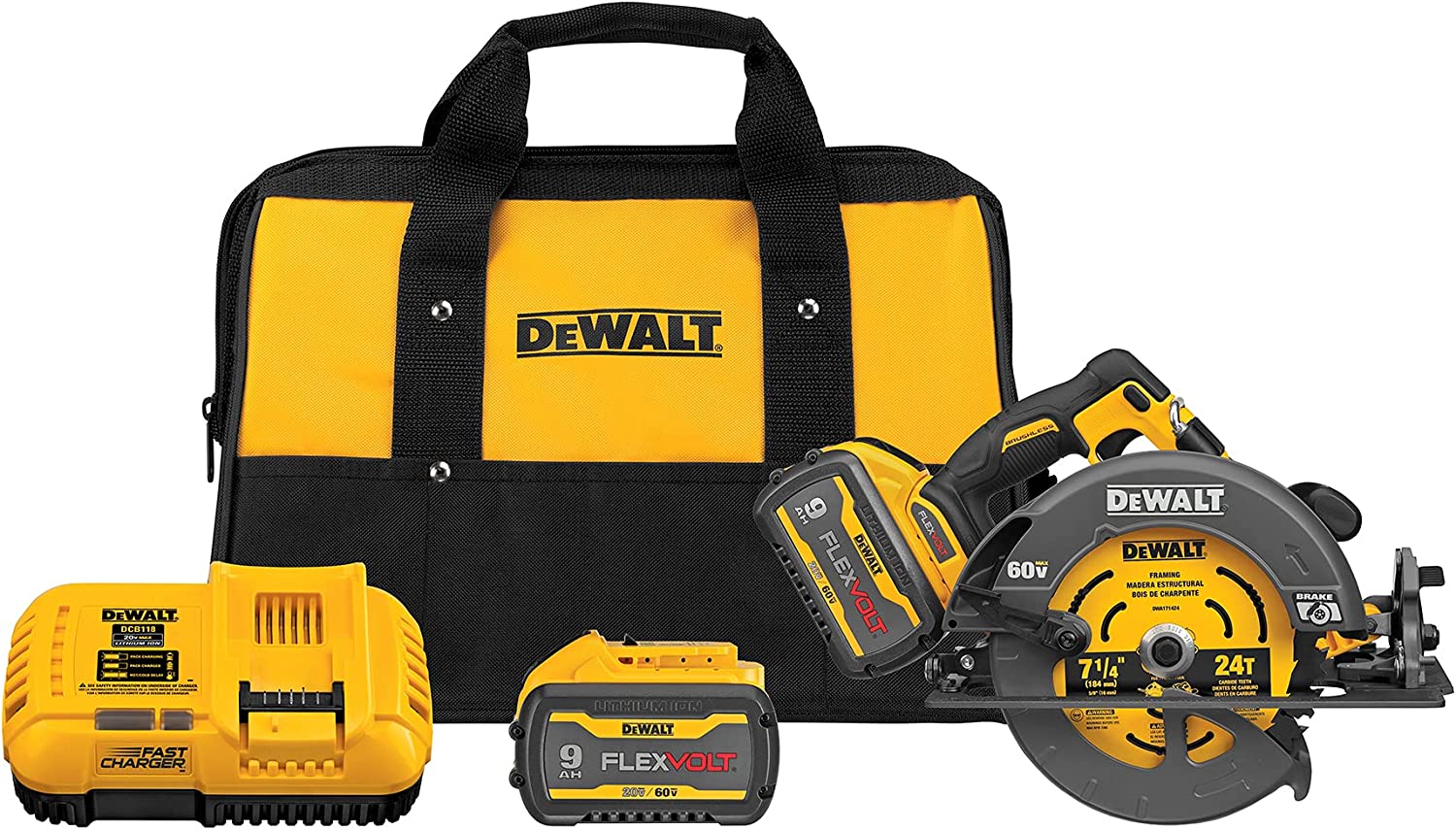 Herramienta a Bateria FLEXVOLT 60V Dewalt Guatemala Sierra Circular