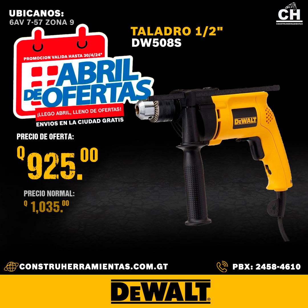 Taladro DW508S DEWALT Guatemala