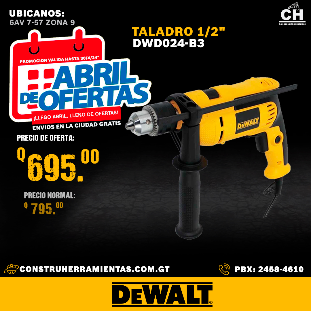 Taladro DEWALT DWD024-B3 Dewalt Guatemala