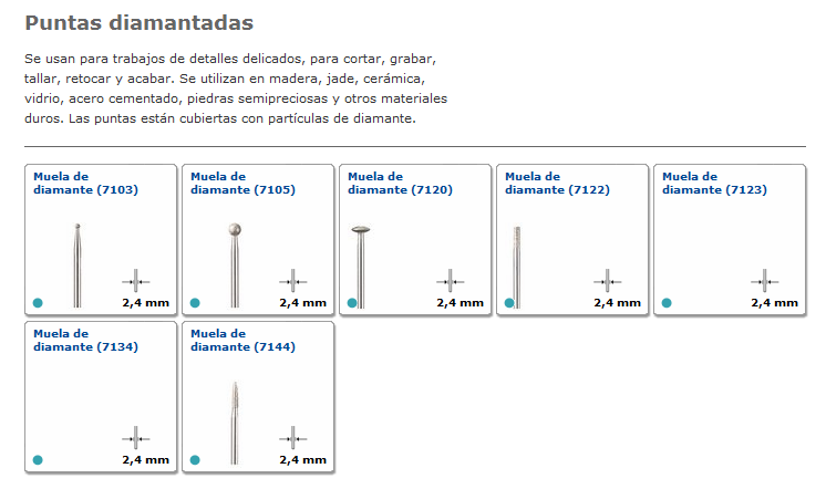 Fresas de Diamante Dremel